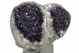 Unique Amethyst Geode With Metal Stand - Uruguay #199668-2